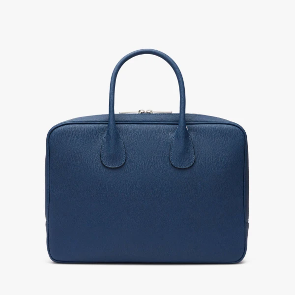 Valextra MyLogo Laptop Bag in Sapphire Blue | Men Bags | Coveti