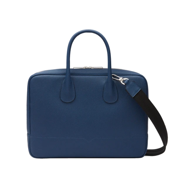 Valextra MyLogo Laptop Bag in Sapphire Blue | Men Bags | Coveti