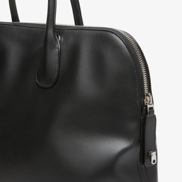 Valextra MyLogo Sublime Bowling Bag in Black | Totes & Top-Handle Bags | Coveti