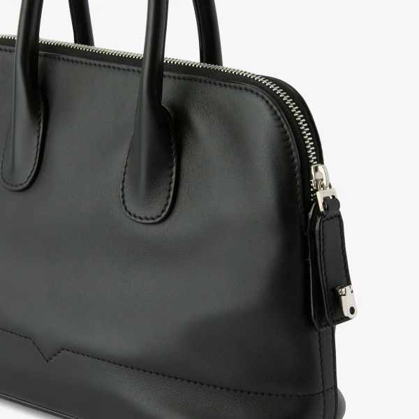 Valextra MyLogo Sublime Bowling Mini Bag in Black | Mini Bags | Coveti