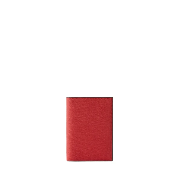 Passport Holder 3CC in Crimson Red