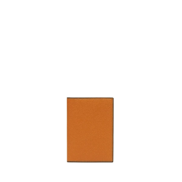 Valextra Passport Holder 3CC in Havana Brown | Wallets & Purses | Coveti