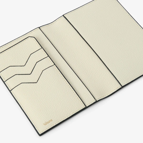 Valextra Passport Holder 3CC in Pergamena White | Wallets & Purses | Coveti