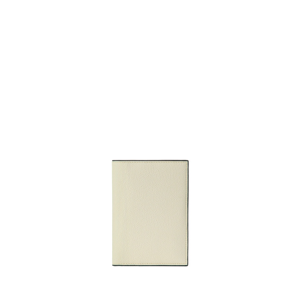 Valextra Passport Holder 3CC in Pergamena White | Wallets & Purses | Coveti