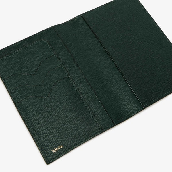 Valextra Passport Holder 3CC in Valextra Green | Wallets & Purses | Coveti