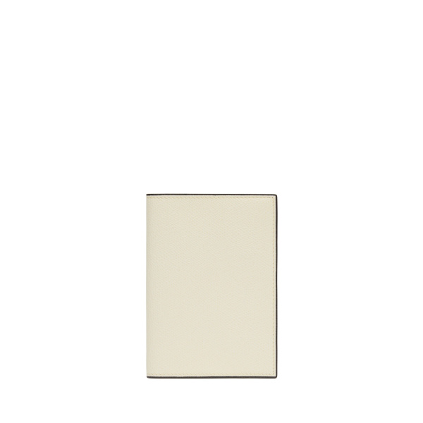 Valextra Passport Holder in Pergamena White | Wallets & Purses | Coveti