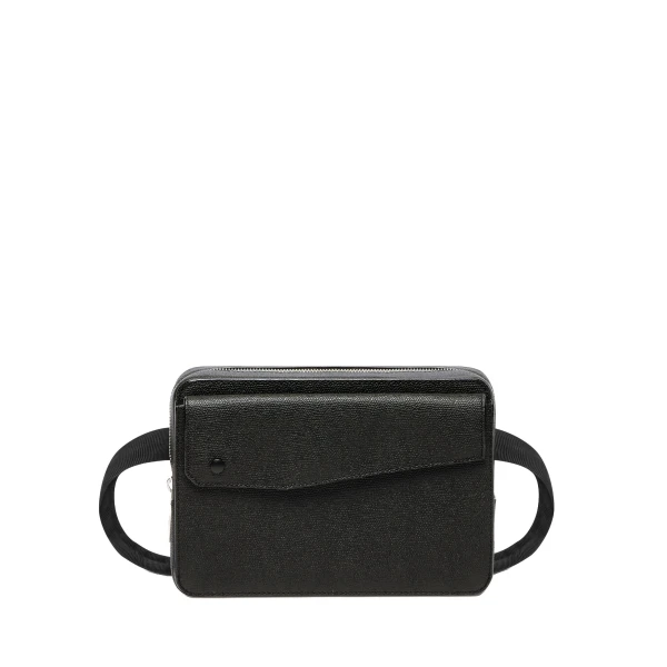 Valextra Pocket Bum Bag in Black | Men Bags | Coveti