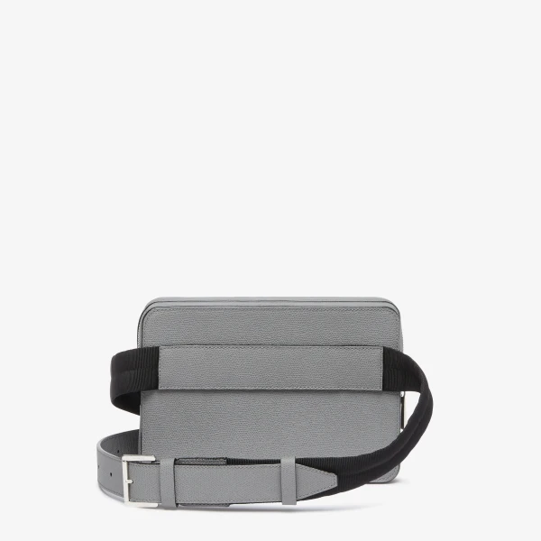 Valextra Pocket Bum Bag in Fog Grey | Men Bags | Coveti