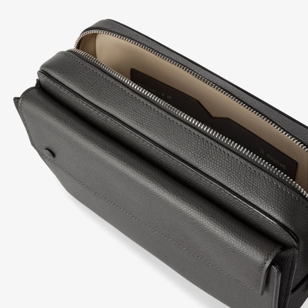 Valextra Pocket Bum Bag in Smokey Grey | Men Bags | Coveti