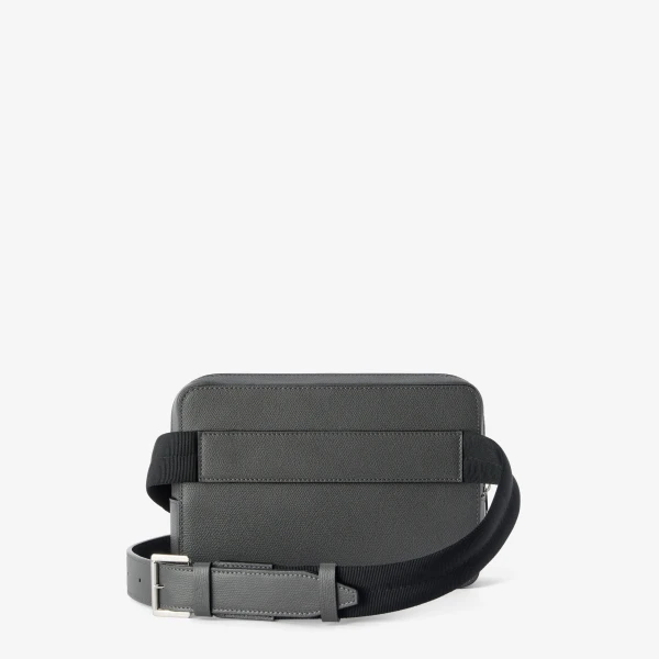 Valextra Pocket Bum Bag in Smokey Grey | Men Bags | Coveti