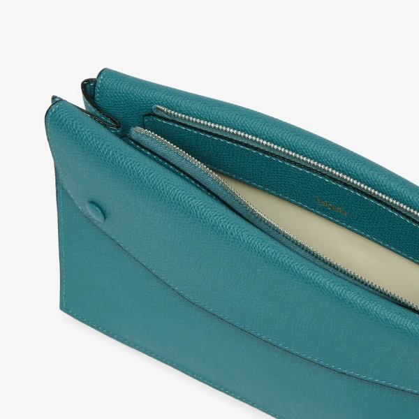 Valextra Pocket Crossbody Bag in Bottle Green | Men Bags | Coveti