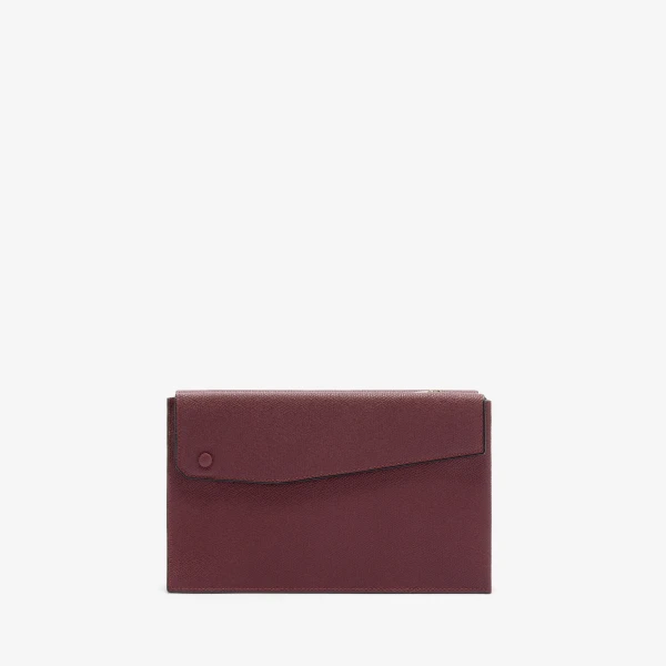 Valextra Pocket Crossbody Bag in Claret Red | Men Bags | Coveti