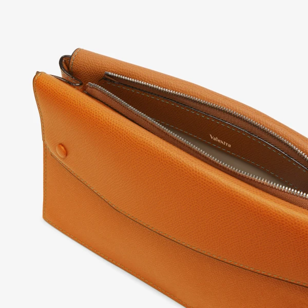Valextra Pocket Crossbody Bag in Havana Brown | Men Bags | Coveti