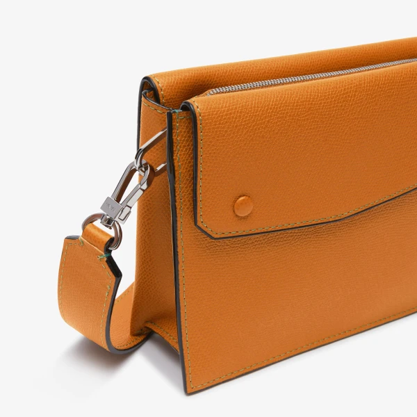 Valextra Pocket Crossbody Bag in Havana Brown | Men Bags | Coveti