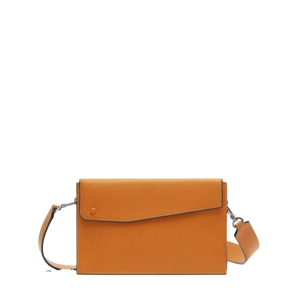 Valextra Pocket Crossbody Bag in Havana Brown | Men Bags | Coveti