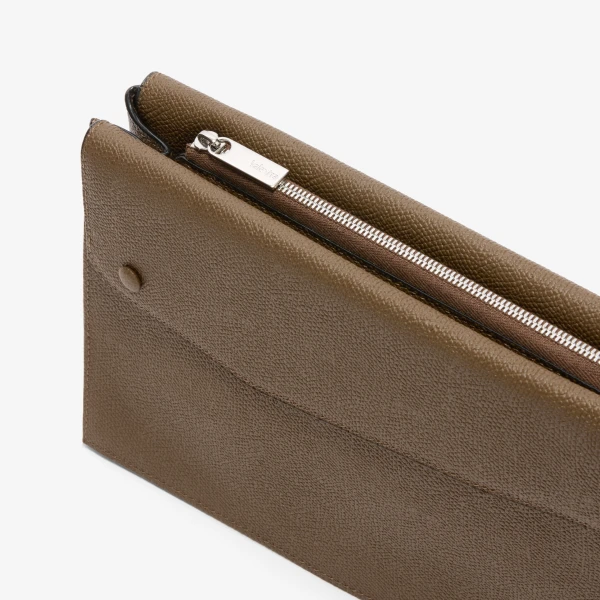 Valextra Pocket Crossbody Bag in Khaki | Men Bags | Coveti