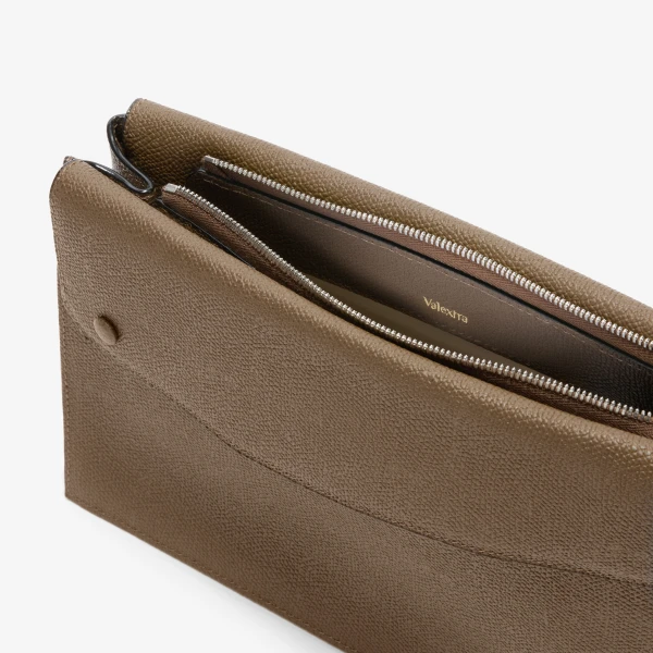 Valextra Pocket Crossbody Bag in Khaki | Men Bags | Coveti