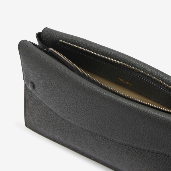 Valextra Pocket Crossbody Bag in Smokey Grey | Men Bags | Coveti