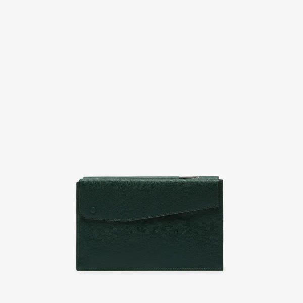 Valextra Pocket Crossbody Bag in Valextra Green | Men Bags | Coveti