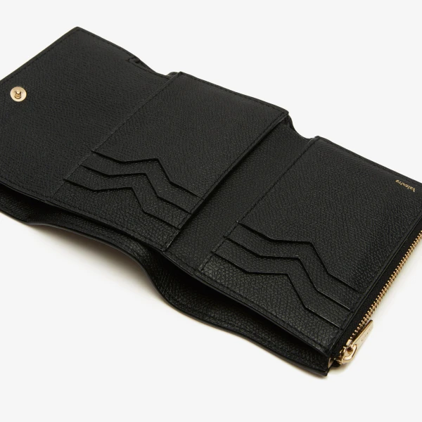Valextra Pocket Purse 6CC in Black | Wallets & Purses | Coveti