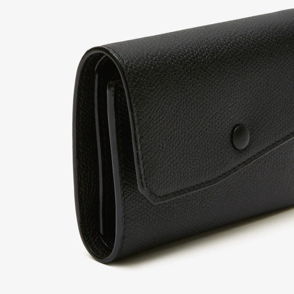 Valextra Pocket Purse 6CC in Black | Wallets & Purses | Coveti