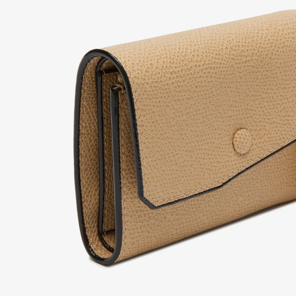 Valextra Pocket Purse 6CC in Cashmere Beige | Wallets & Purses | Coveti
