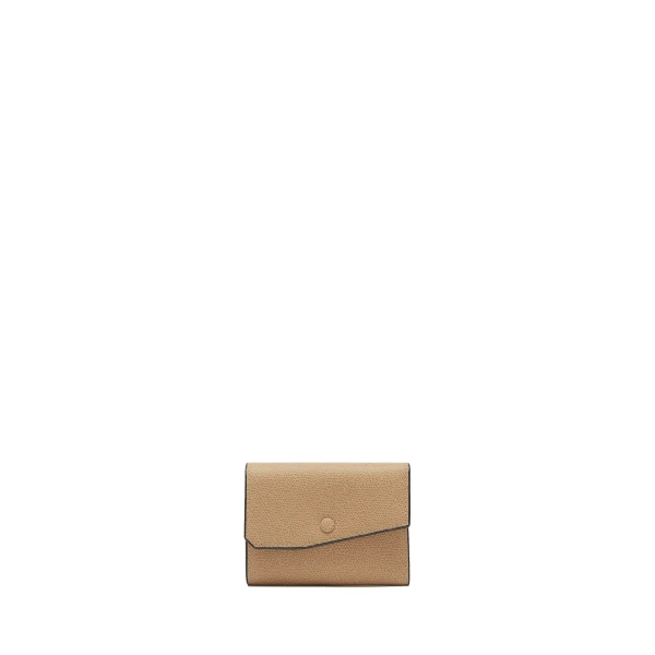 Valextra Pocket Purse 6CC in Cashmere Beige | Wallets & Purses | Coveti