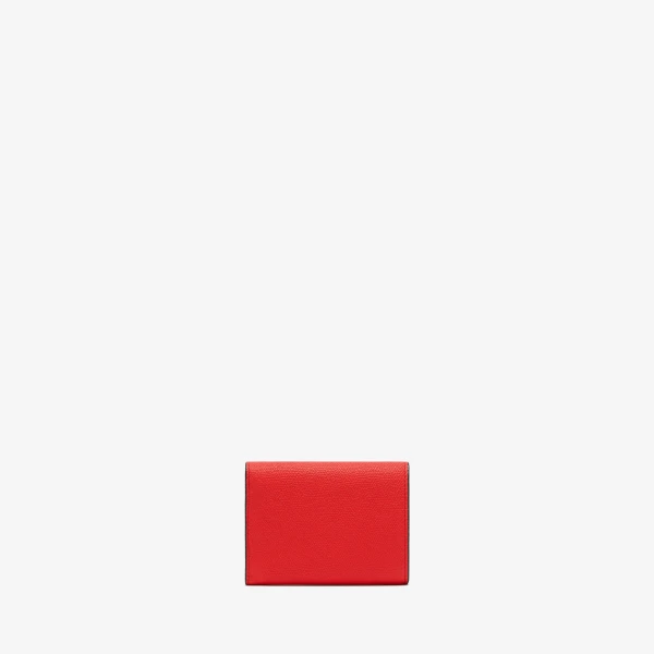 Valextra Pocket Purse 6CC in Crimson Red | Wallets & Purses | Coveti