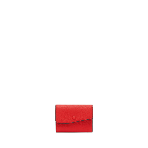 Valextra Pocket Purse 6CC in Crimson Red | Wallets & Purses | Coveti