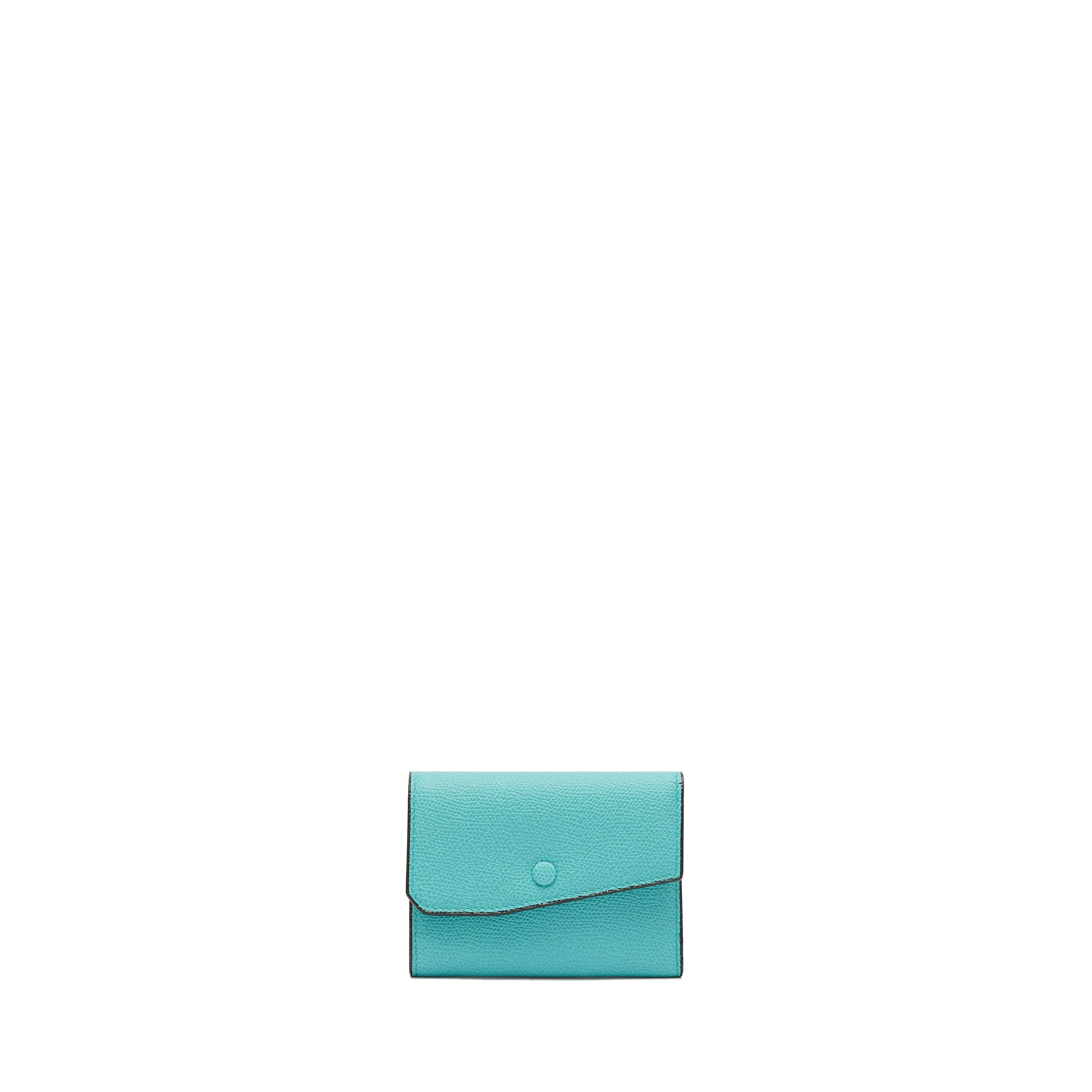 Valextra Pocket Purse 6CC in Ocean Blue Valextra Pocket Purse 6CC in Ocean Blue | Wallets & Purses | Coveti