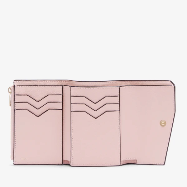 Valextra Pocket Purse 6CC in Peony Pink | Wallets & Purses | Coveti