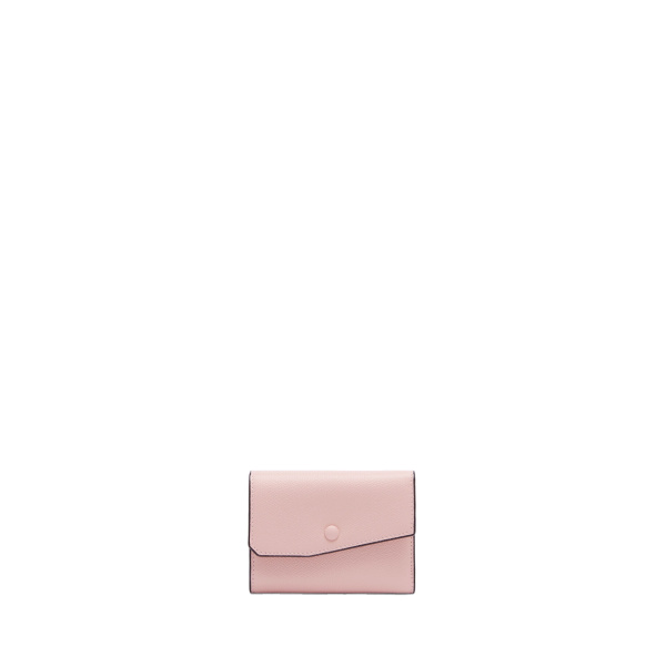 Valextra Pocket Purse 6CC in Peony Pink | Wallets & Purses | Coveti