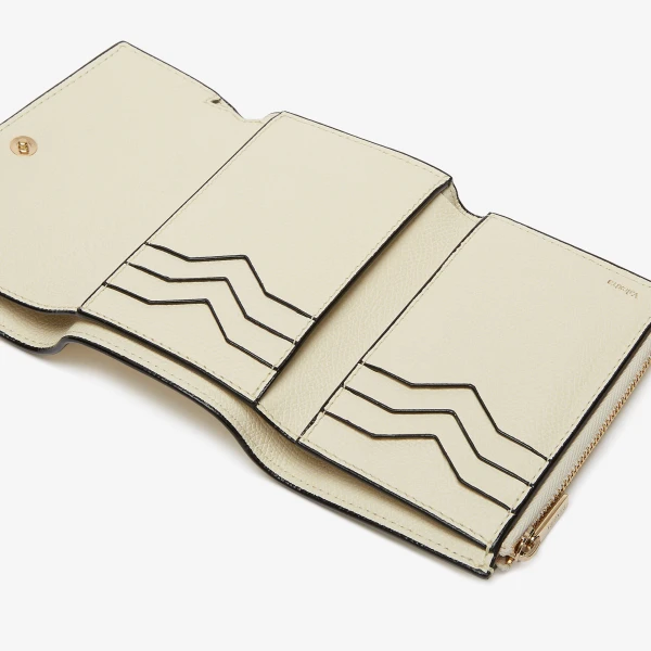 Valextra Pocket Purse 6CC in Pergamena White | Wallets & Purses | Coveti