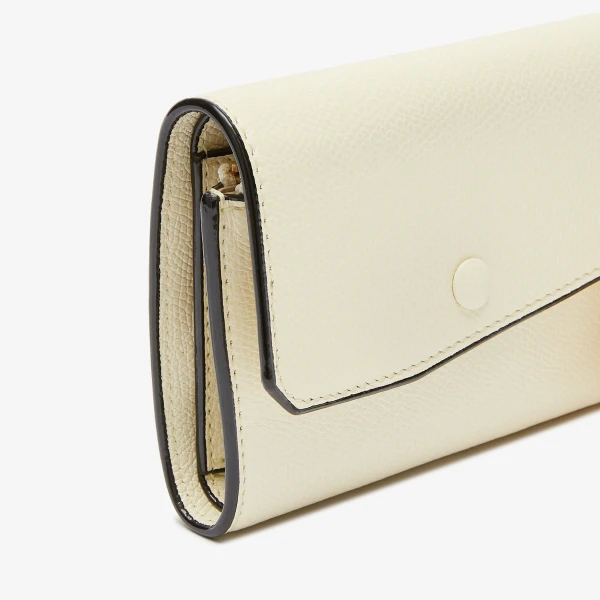Valextra Pocket Purse 6CC in Pergamena White | Wallets & Purses | Coveti