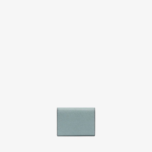 Valextra Pocket Purse 6CC in Smokey Blue | Wallets & Purses | Coveti