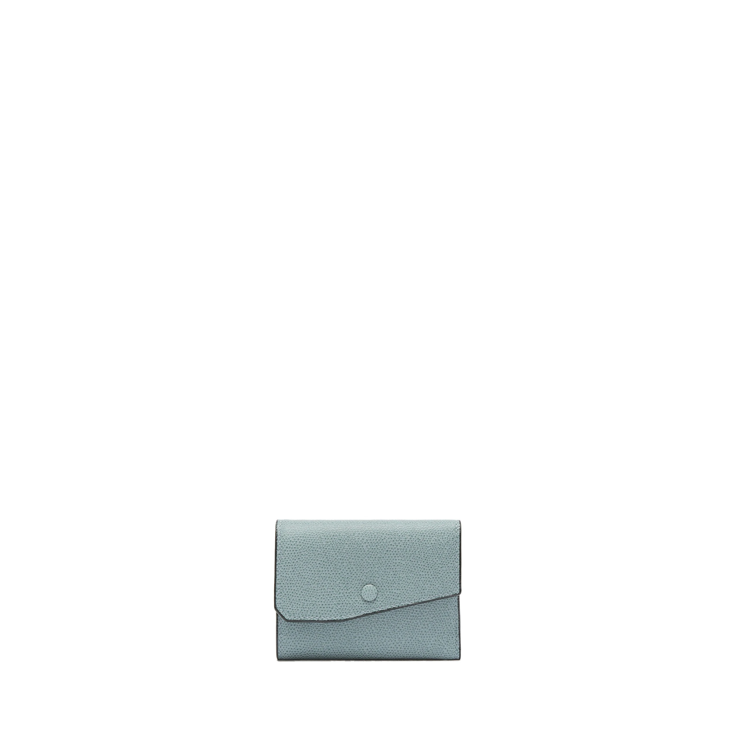 Valextra Pocket Purse 6CC in Smokey Blue Valextra Pocket Purse 6CC in Smokey Blue | Wallets & Purses | Coveti