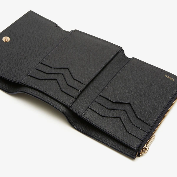 Valextra Pocket Purse 6CC in Smokey Grey | Wallets & Purses | Coveti