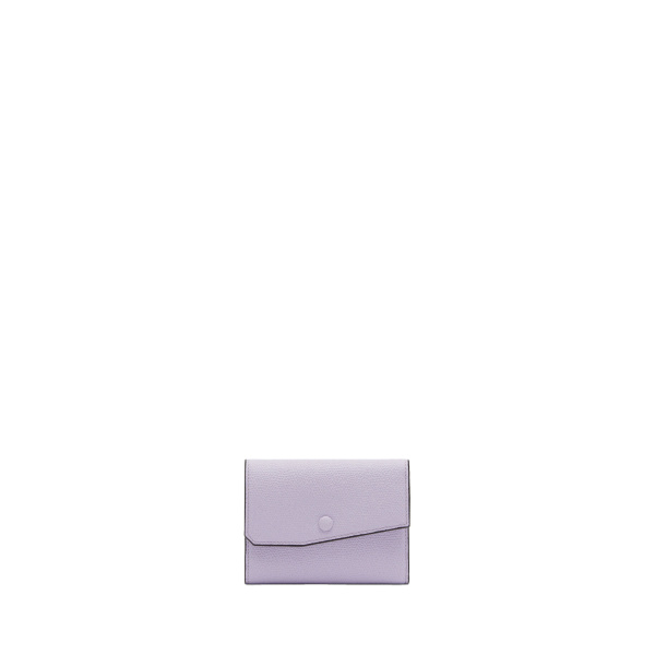 Valextra Pocket Purse 6CC in Wisteria Pink | Wallets & Purses | Coveti