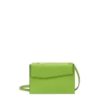Valextra Pocket Slim Crossbody Bag in Apple Green | Shoulder & Crossbody Bags | Coveti