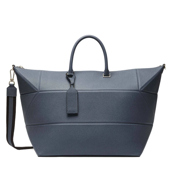 Polyhedral Travel Bag in Avio Blue