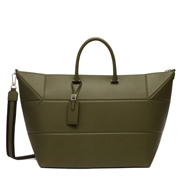 Polyhedral Travel Bag in Military Green