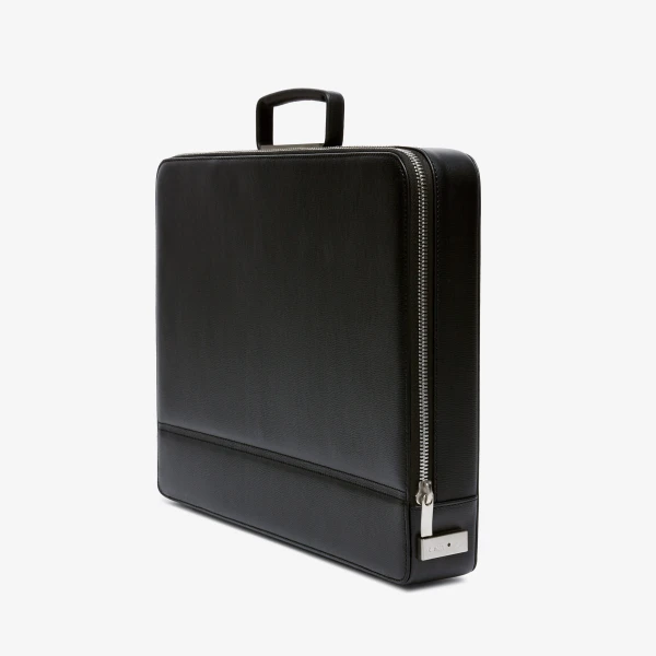 Valextra Premier Briefcase 24H in Black | Men Bags | Coveti