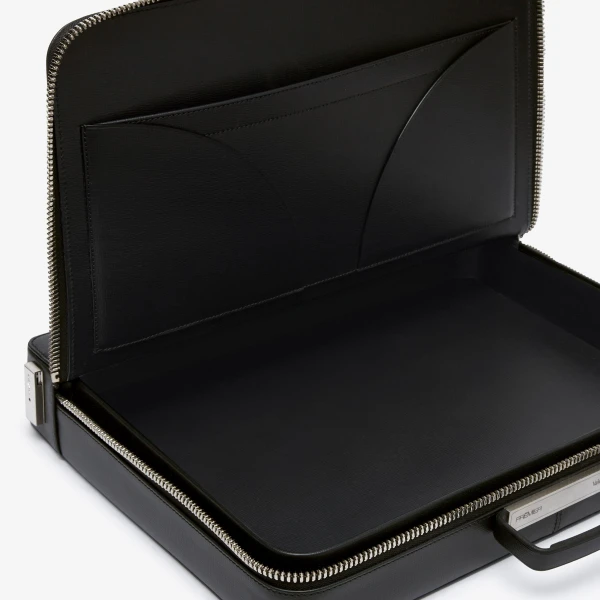 Valextra Premier Briefcase 24H in Black | Men Bags | Coveti
