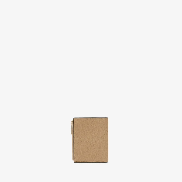 Valextra Purse with Coin Holder 6CC in Cashmere Beige | Wallets & Purses | Coveti