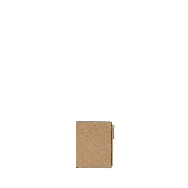 Valextra Purse with Coin Holder 6CC in Cashmere Beige | Wallets & Purses | Coveti