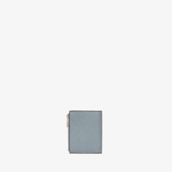 Valextra Purse with Coin Holder 6CC in Niagara Blue | Wallets & Purses | Coveti