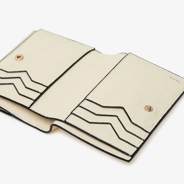 Valextra Purse with Coin Holder 6CC in Pergamena White | Wallets & Purses | Coveti
