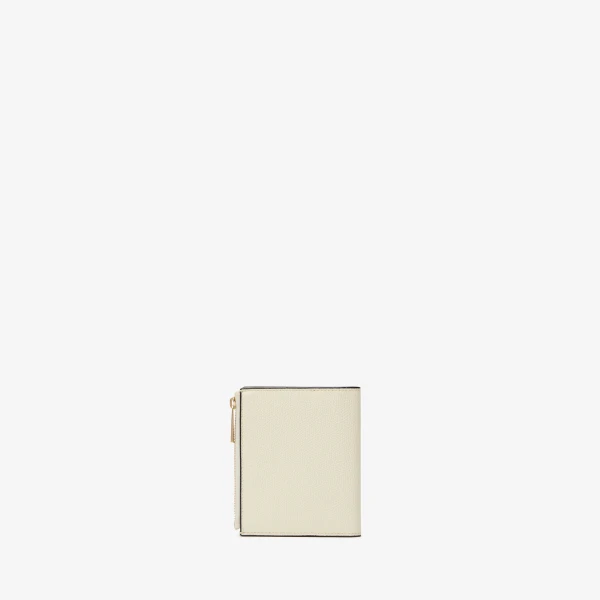 Valextra Purse with Coin Holder 6CC in Pergamena White | Wallets & Purses | Coveti