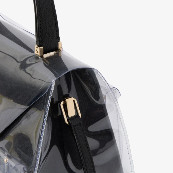 Valextra Raincoat with Pocket Iside Mini in Transparent | Bag Accessories | Coveti