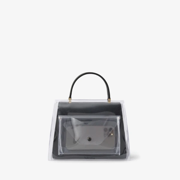 Valextra Raincoat with Pocket Iside Mini in Transparent | Bag Accessories | Coveti
